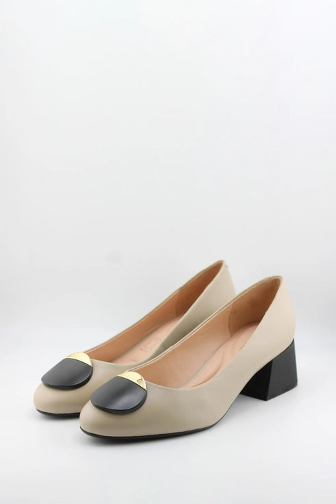 Capelli Rossi Block Heel Leather Loafers